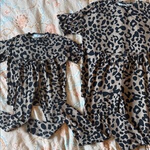 Fashion Nova Leopard Print Matching Set mommy and me